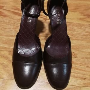 Ralph Lauren womens maroon heels